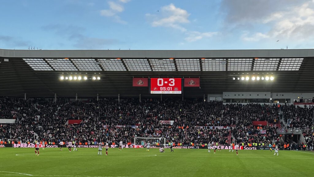 0-3 Screen Stadium Of Light Sunderland Newcastle