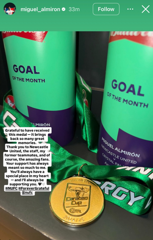 Medalla Miguel Almirón
