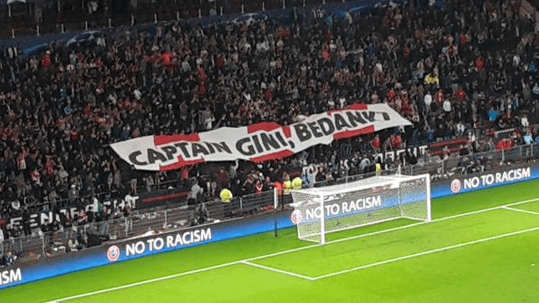 Champions League PSV banner tribute to Gini Wijnaldum - NUFC The Mag