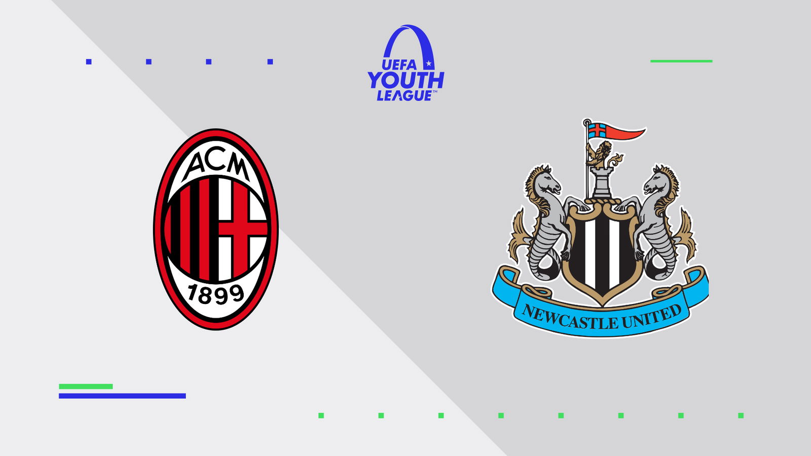 Under 19 Stars Of AC Milan V Newcastle United - Watch UEFA Youth League ...