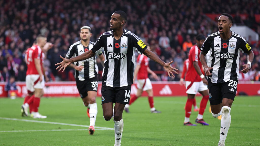 Alexander Isak Goal Celebration Newcastle