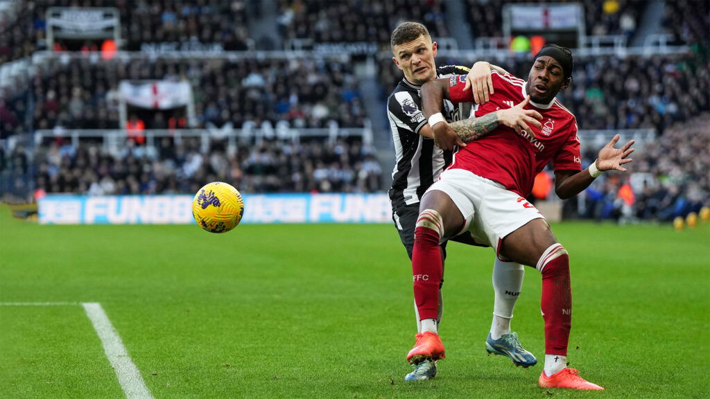Anthony Elanga Nottingham Forest Kieran Trippier Newcastle