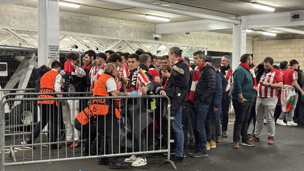 Athletic Club Bilbao Fans Turnstiles St James' Park Newcastle