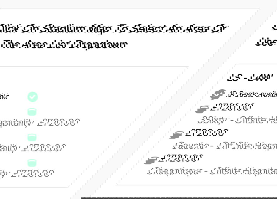 Newcastle United v Sunderland Ticket Prices Premier League St James' Park