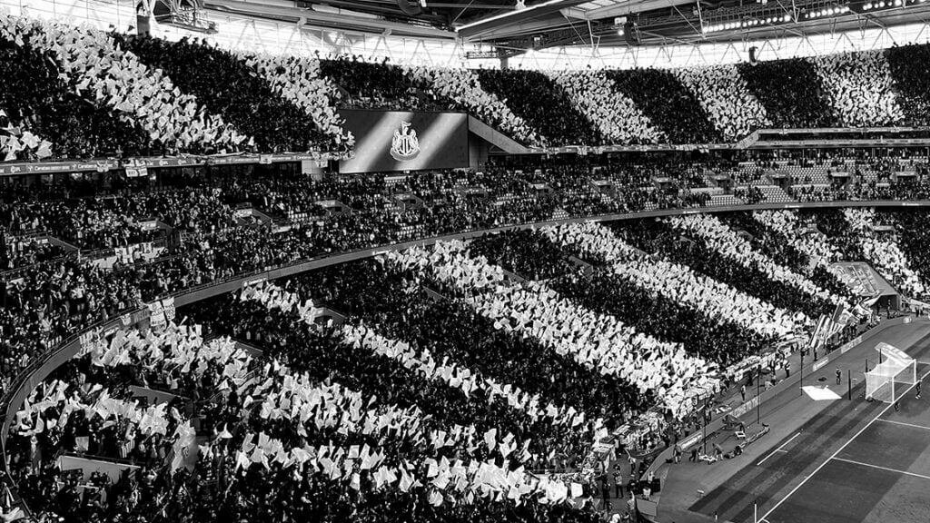 Black and White Flags Wembley