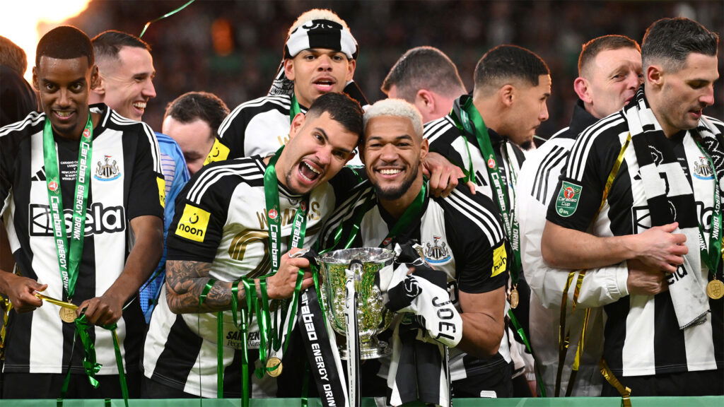 Bruno Guimaraes Joelinton Carabao Newcastle Trophy