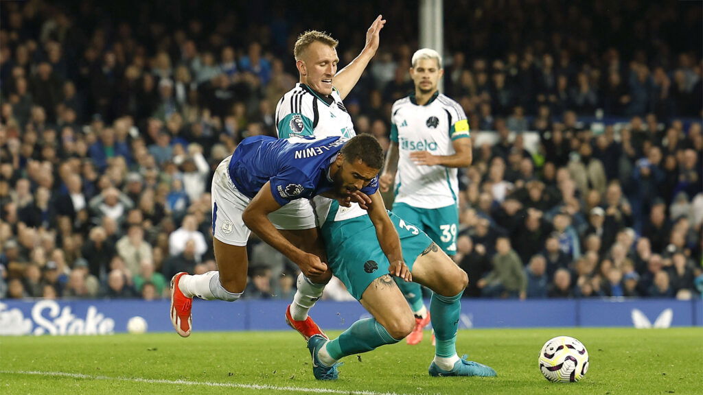 Dominic Calvert-Lewin Everton Dan Burn Newcastle