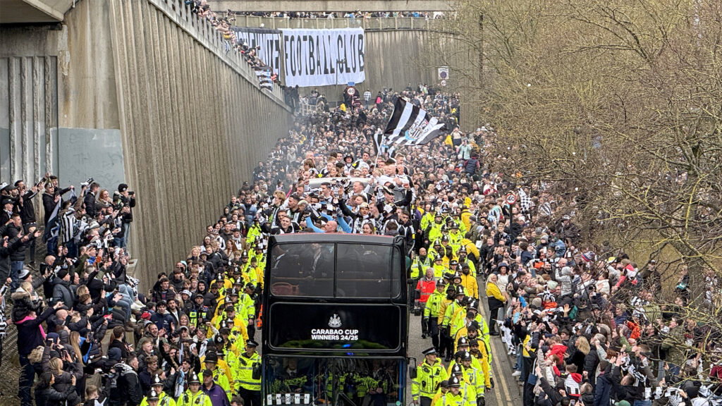 Desfile de la Copa Carabao del Newcastle United