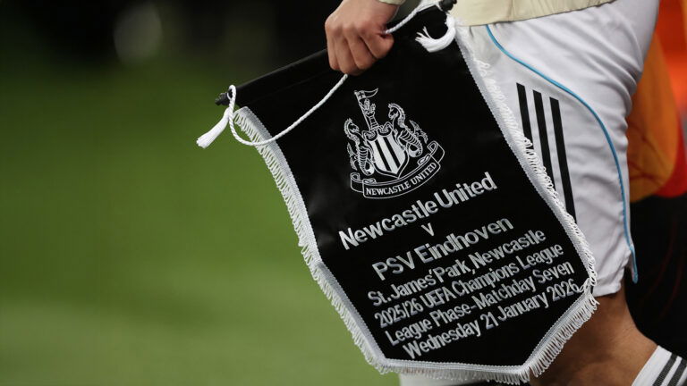 Champions League Pennant Newcastle United PSV Eindhoven 2026