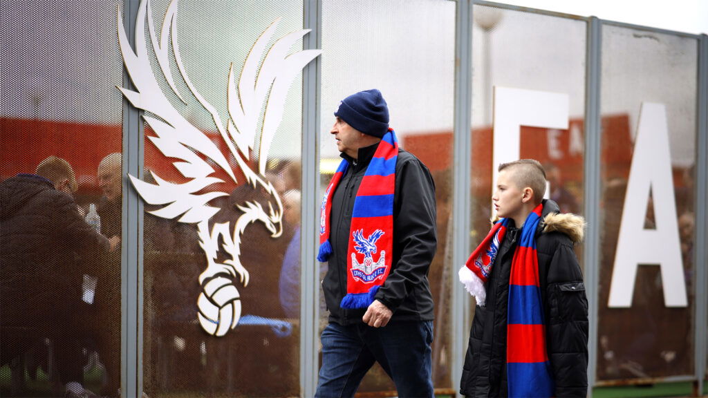 Crystal Palace Fans Outside Selhurst Park