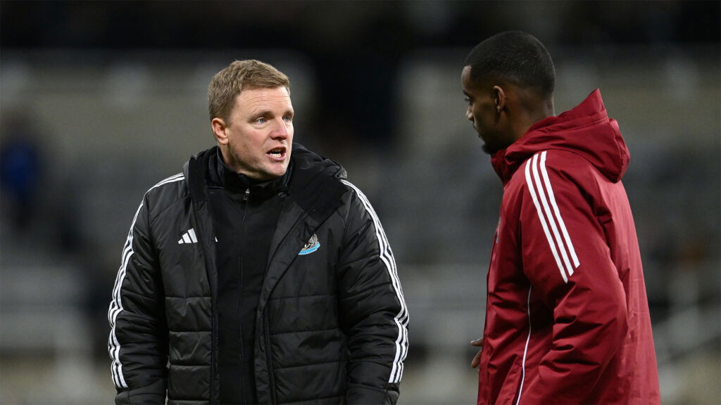 Eddie Howe Alexander Isak Newcastle