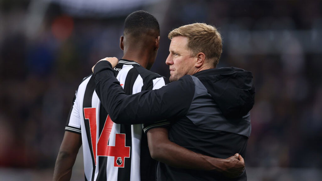 Eddie Howe Alexander Isak Newcastle