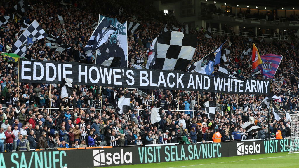 Eddie Howe's Black And White Army Banner