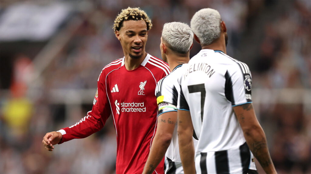 Hugo Ekitike Liverpool Bruno Joelinton Newcastle United