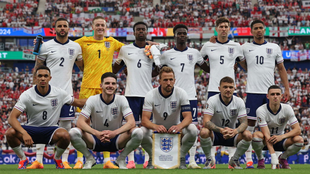 England Team Photo Euro 2024 Denmark