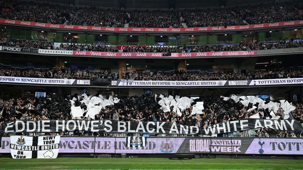 Newcastle Fans Banner MCG Melbourne Australia