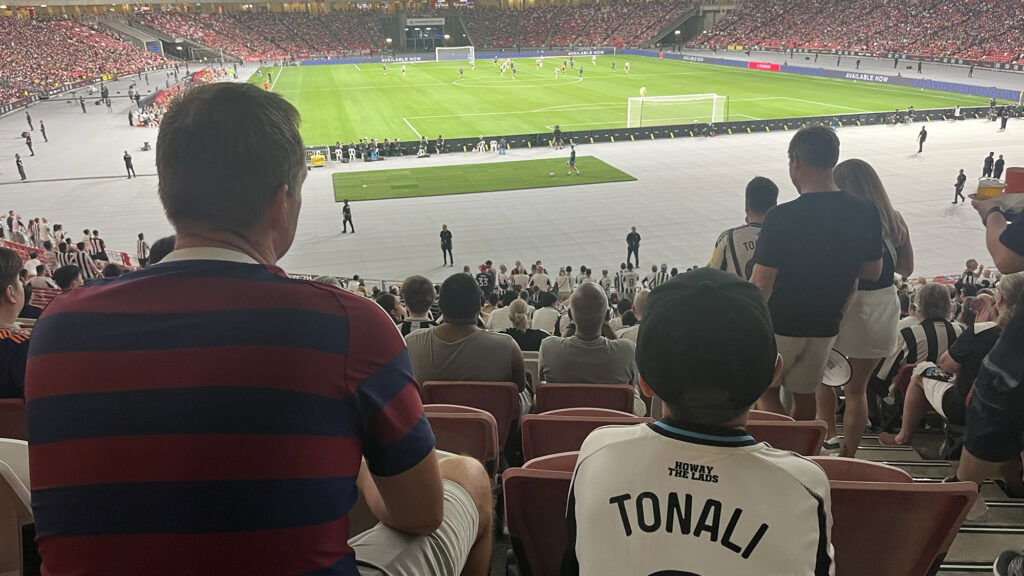 Newcastle Fans Singapore National Stadium Arsenal