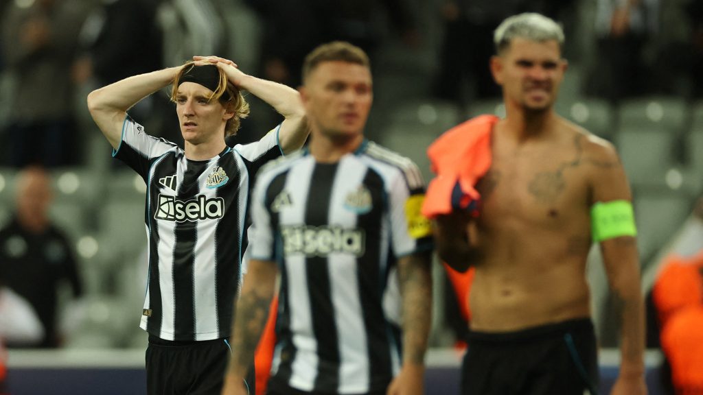 Anthony Gordon Final Whistle Barcelona Champions League Bruno Trippier