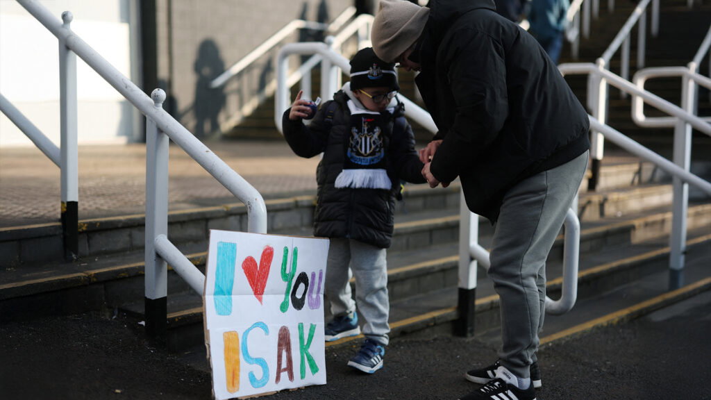 I love your Isak Drawing Young Newcastle United Fan