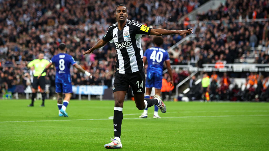 Alex Isak Newcastle Goal Celebration