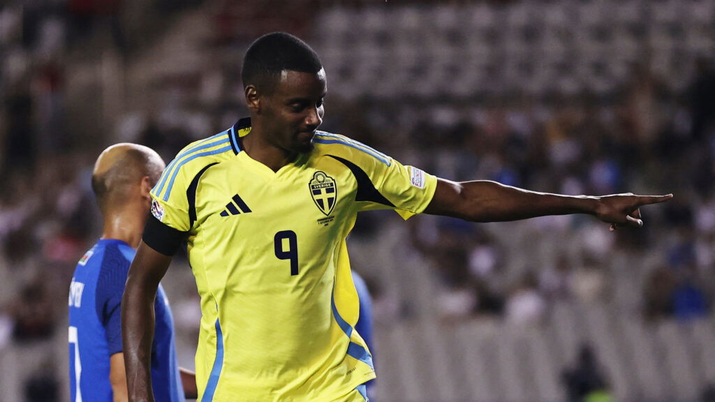 Alexander Isak Goal Celebration Sweden