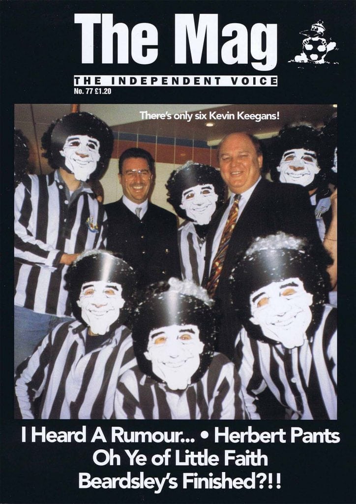 The Mac Cover Edição 77 de abril de 1995 Kevin Keegan mascara Newcastle United