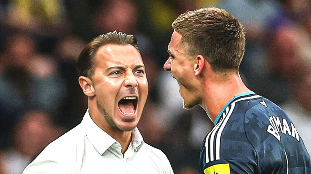 Matthias Jaissle e Sven Botman celebrando