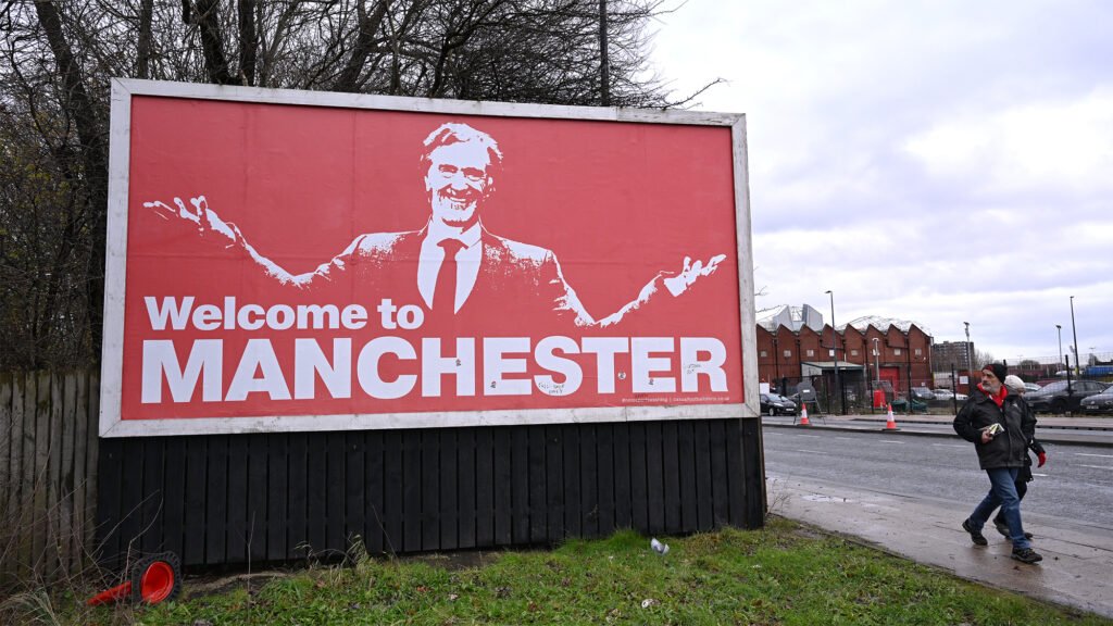 Jim Ratcliffe Welcome To Manchester Billboard