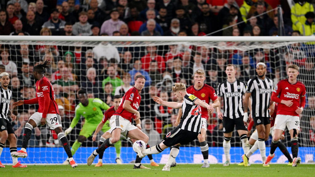 Lewis Hall Newcastle Goal Manchester United