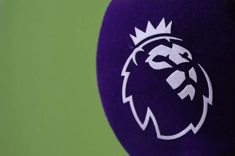 Premier League Logo On Micrrophone | Credit: SmartFrame Images | SportImage