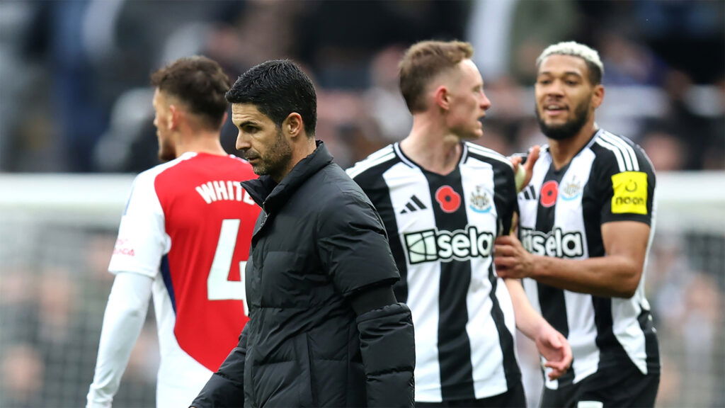 Mikel Arteta Arsenal Joelinton Longstaff Newcastle