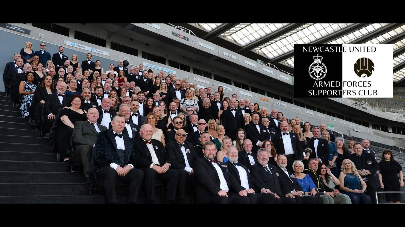 Newcastle United Armed Forces Supporters Club celebration at St James’ Park