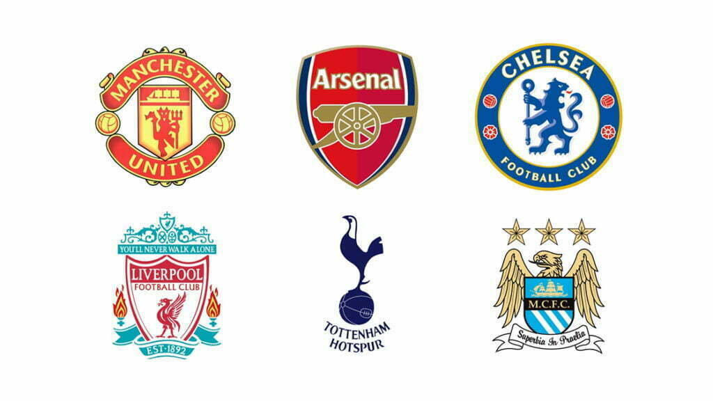 Premier League Big Six Logos