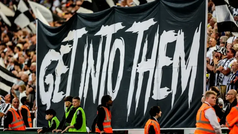 Newcastle United Fans Flags | Credit: SmartFrame Images | Pro Sports Images