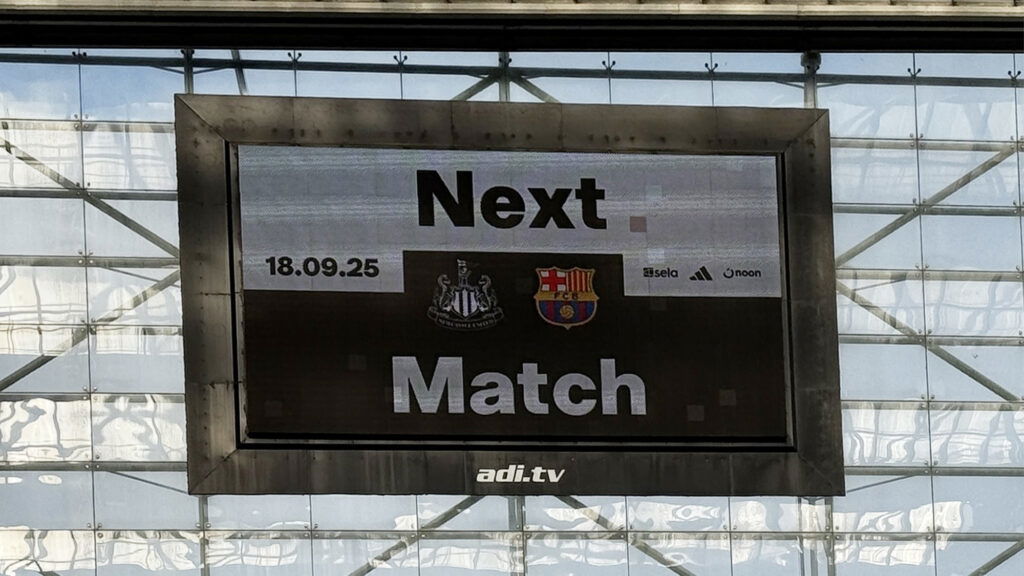 Siguiente pantalla Match Newcastle United Barcelona 2025