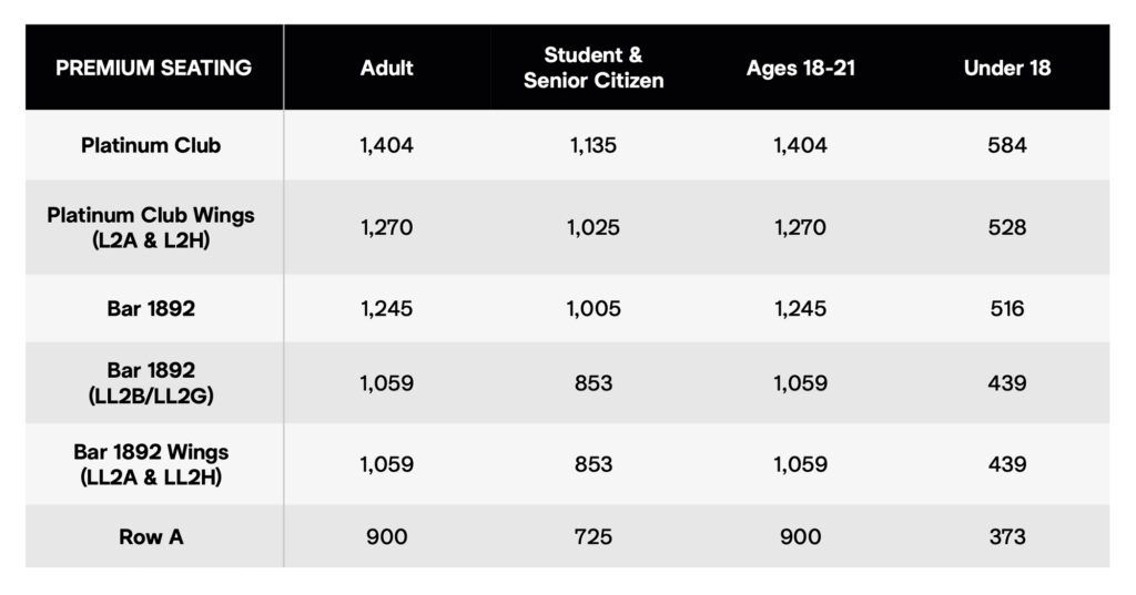 Newcastle United Season Tickets Prices 2026-27 Premium Seating