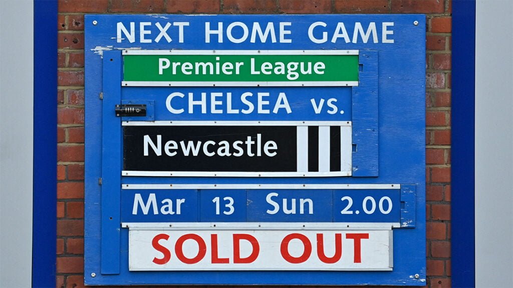 Sold Out Sign Stamford Bridge Chelsea
