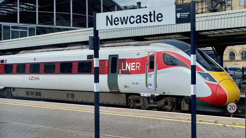 Newcastle Station Sign LNER Train