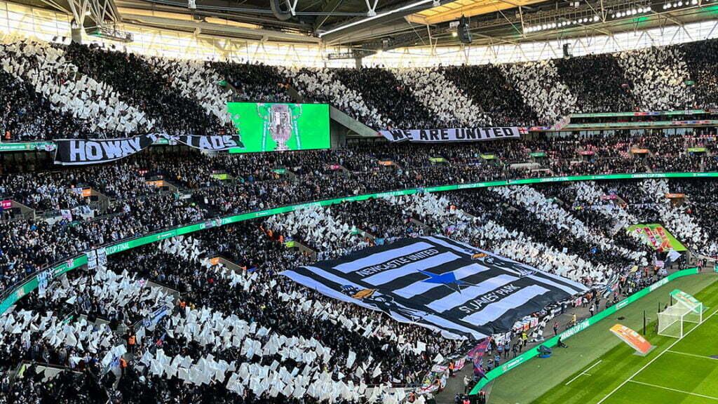 Newcastle United Surfer Flag Wembley