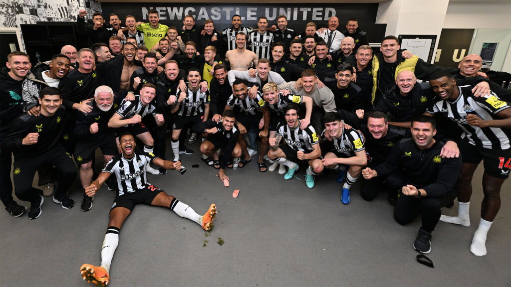  Newcastle United Team Dressing Room Occasion
