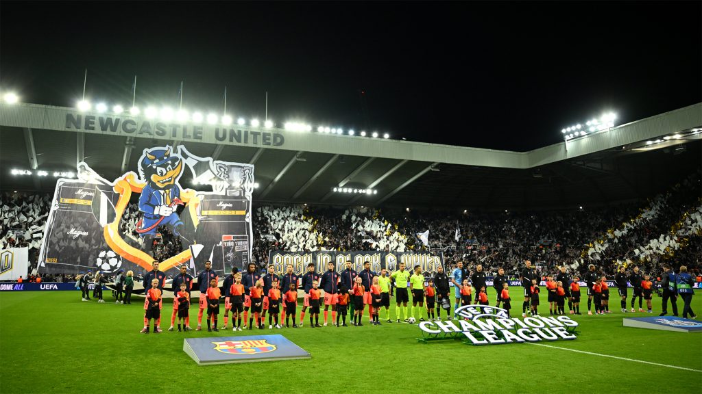 Team Line Ups Champions League Newcastle United Barcelona