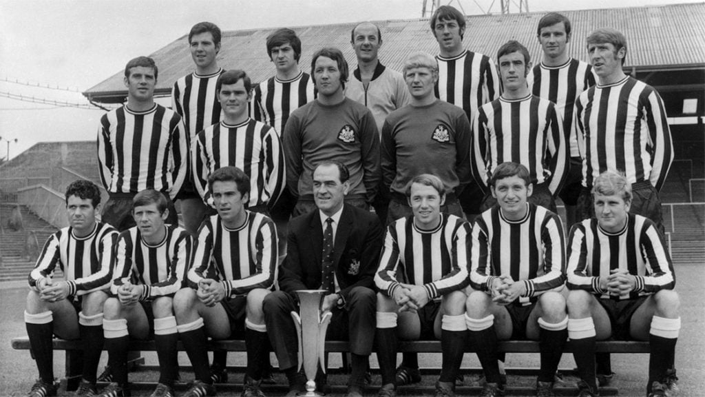 Newcastle United Team Photo 1969