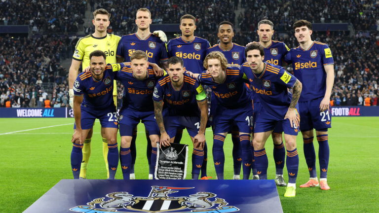 Newcastle Team Photo Marseille UCL