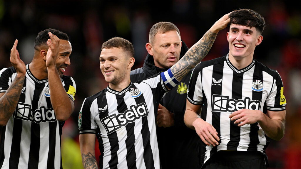 Tino Livramento Kieran Trippier Newcastle United