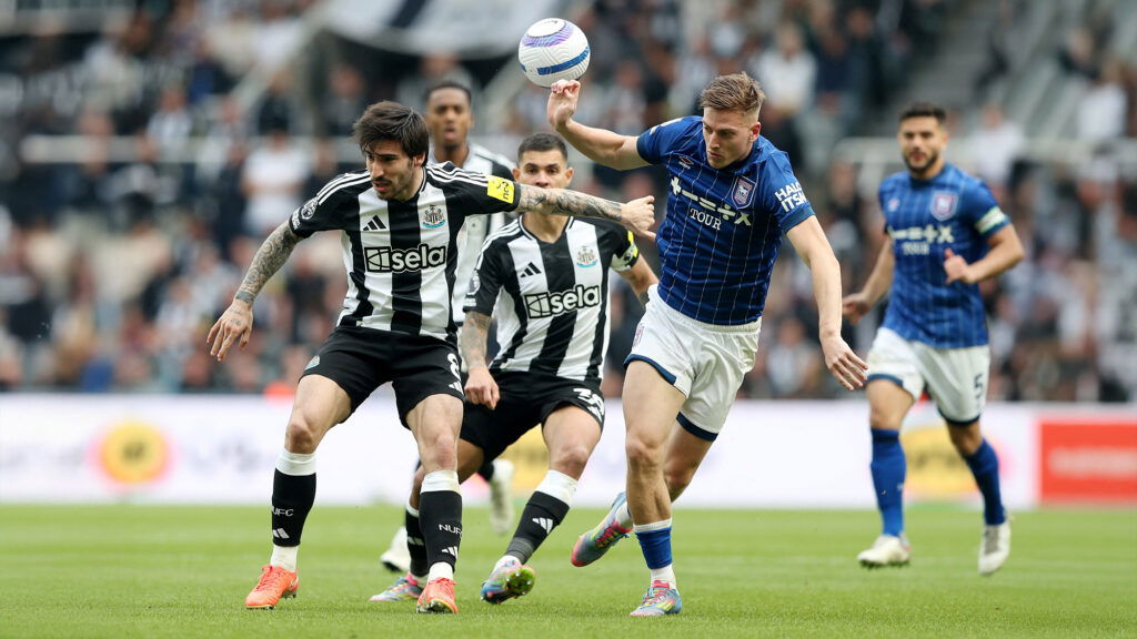 Sandro Tonali Newcastle Liam Delap Ipswich