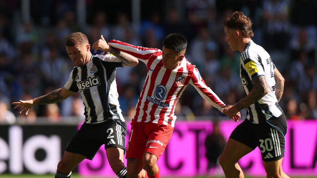 Trippier Ashby Newcastle Thiago Almada Athletico Madrid