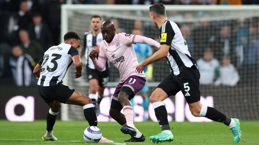 Yoane Wissa Brentford Murphy Schar Newcastle
