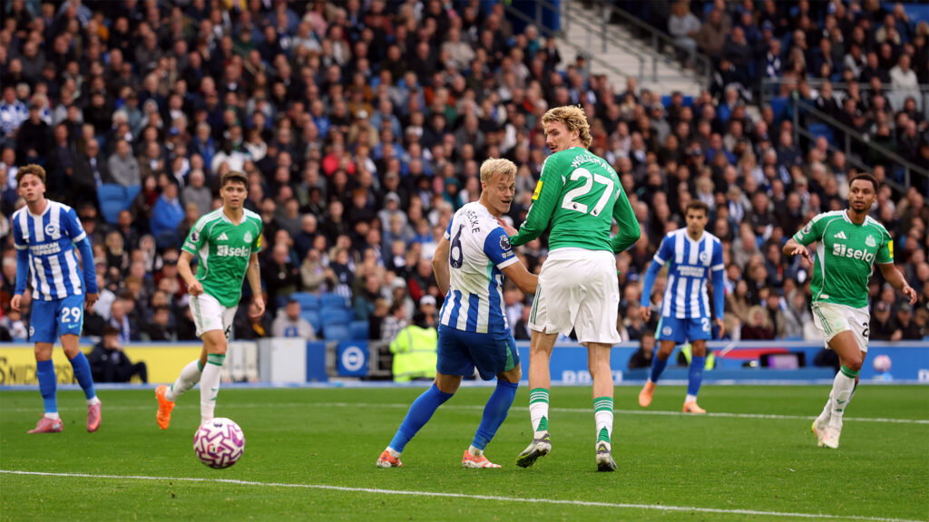 Nick Woltemade Flick Goal Newcastle Brighton