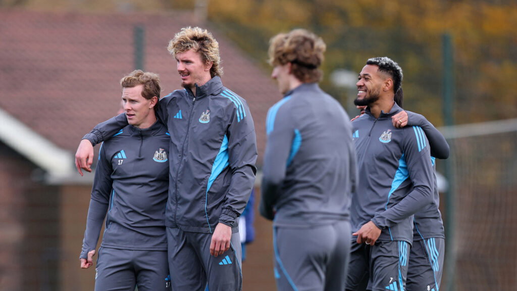 Woltemade Krafth Joelinton Gordon Training Newcastle United